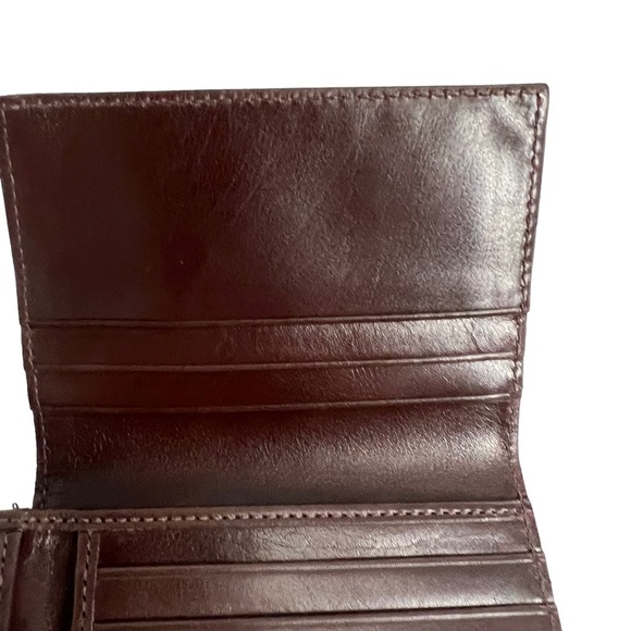 COACH  Men's Brown Tri Fold Wallet NEW - Picture 9 of 16